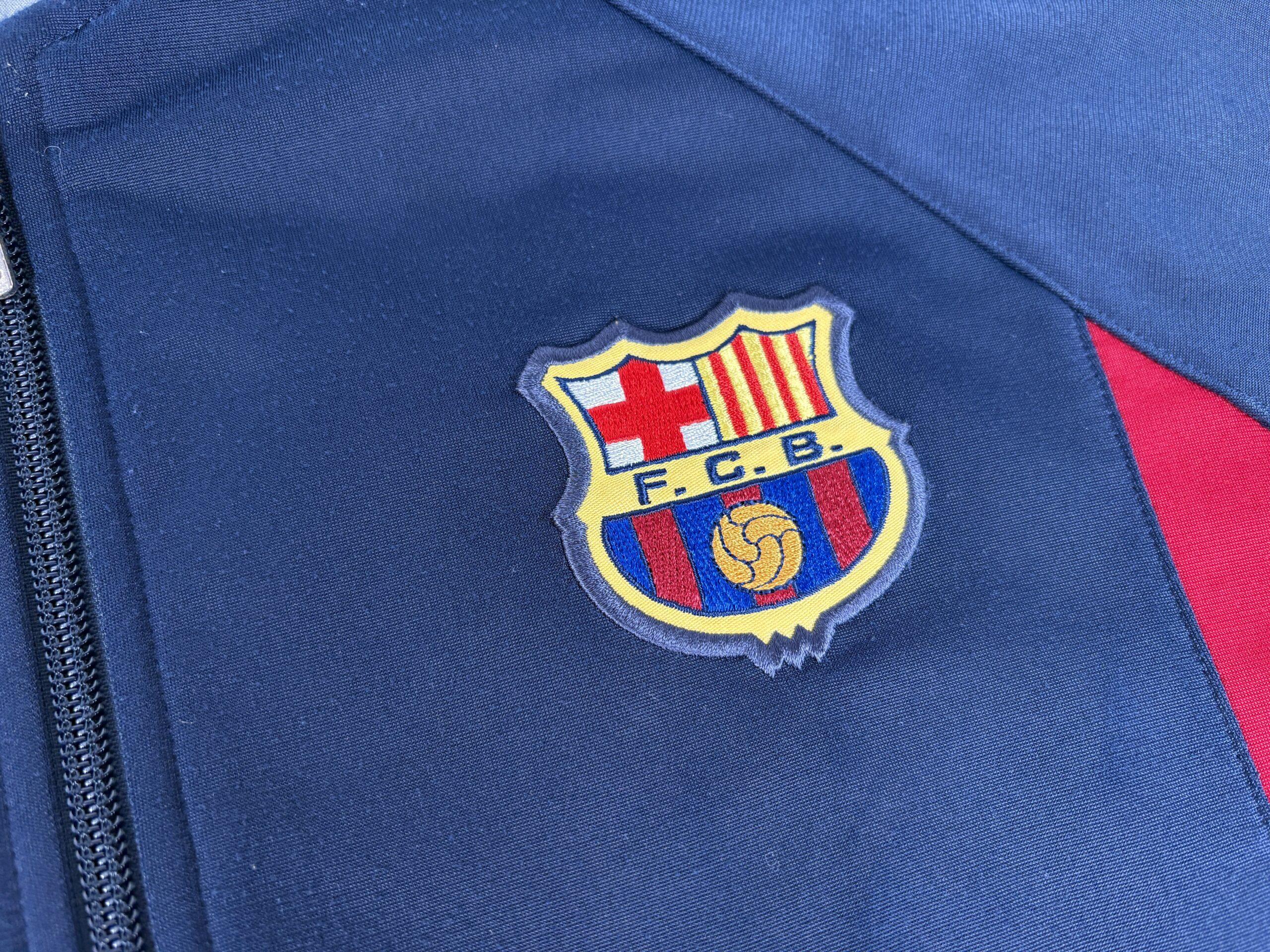 BARCELONA 2002/03 NIKE Training Football Track Jacket 29 XS - Image 3