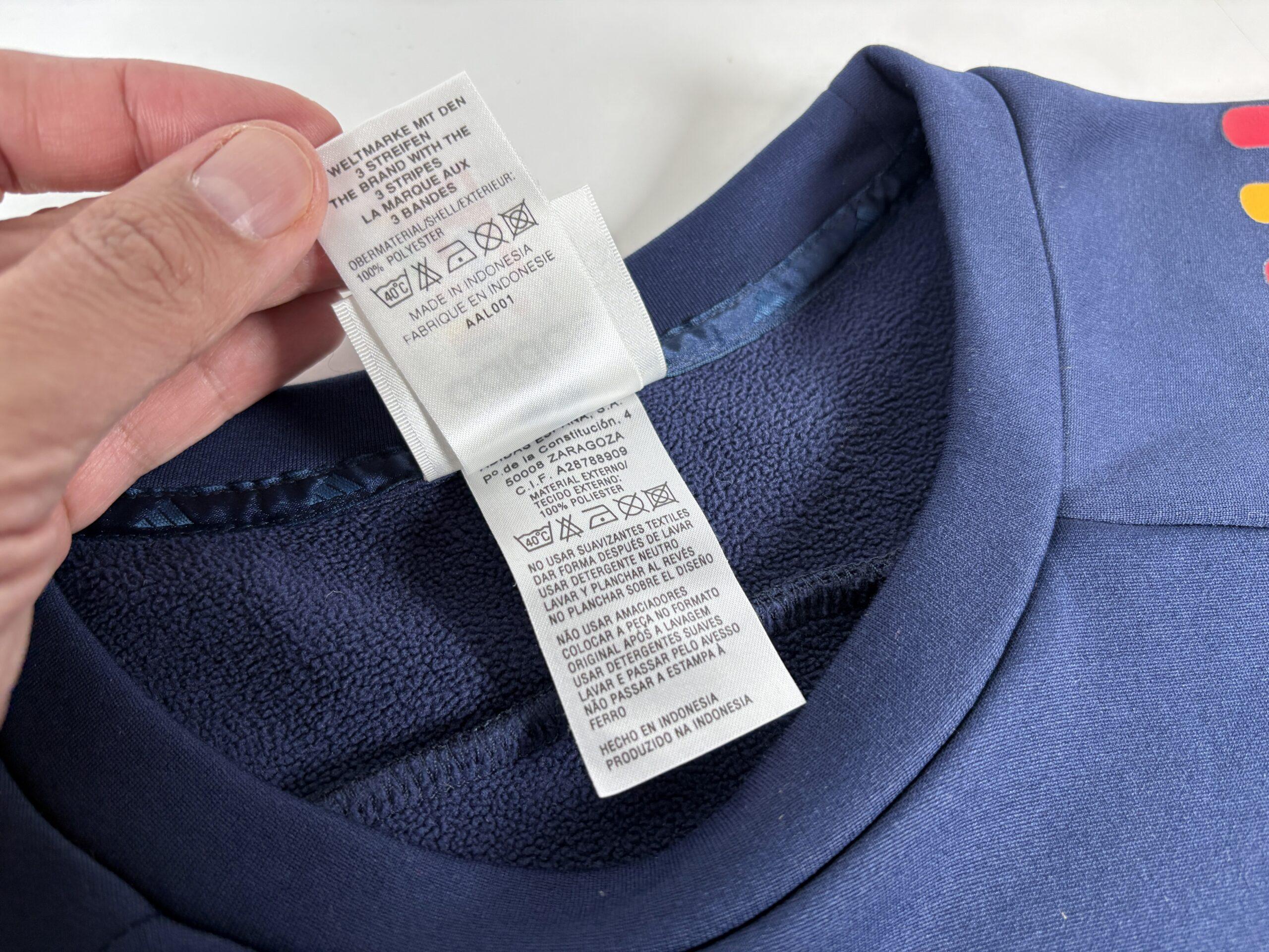 Spain 2001/02 Adidas Training Football Sweat top M - Image 5