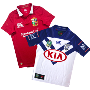 2 Canterbury Rugby jerseys BRITISH LIONS & Bulldogs Shirts 10/12