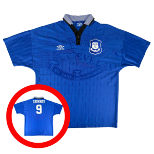 EVERTON FC 1995/97 UMBRO Home Football Shirt XL