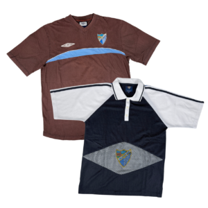 MALAGA CF 2 Pack 2000s Football Shirts Mens L Umbro T-shirt Polo