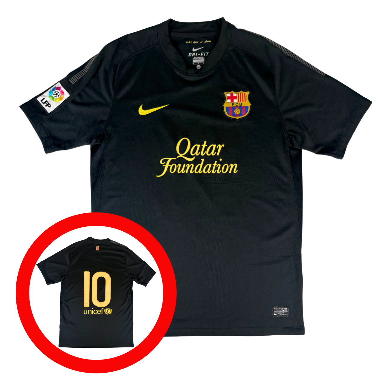 Barcelona FC 2011/12 Nike Away Football Shirt M