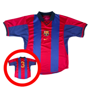Barcelona FC 2000/01 Nike Home Football Shirt XS 16 Player