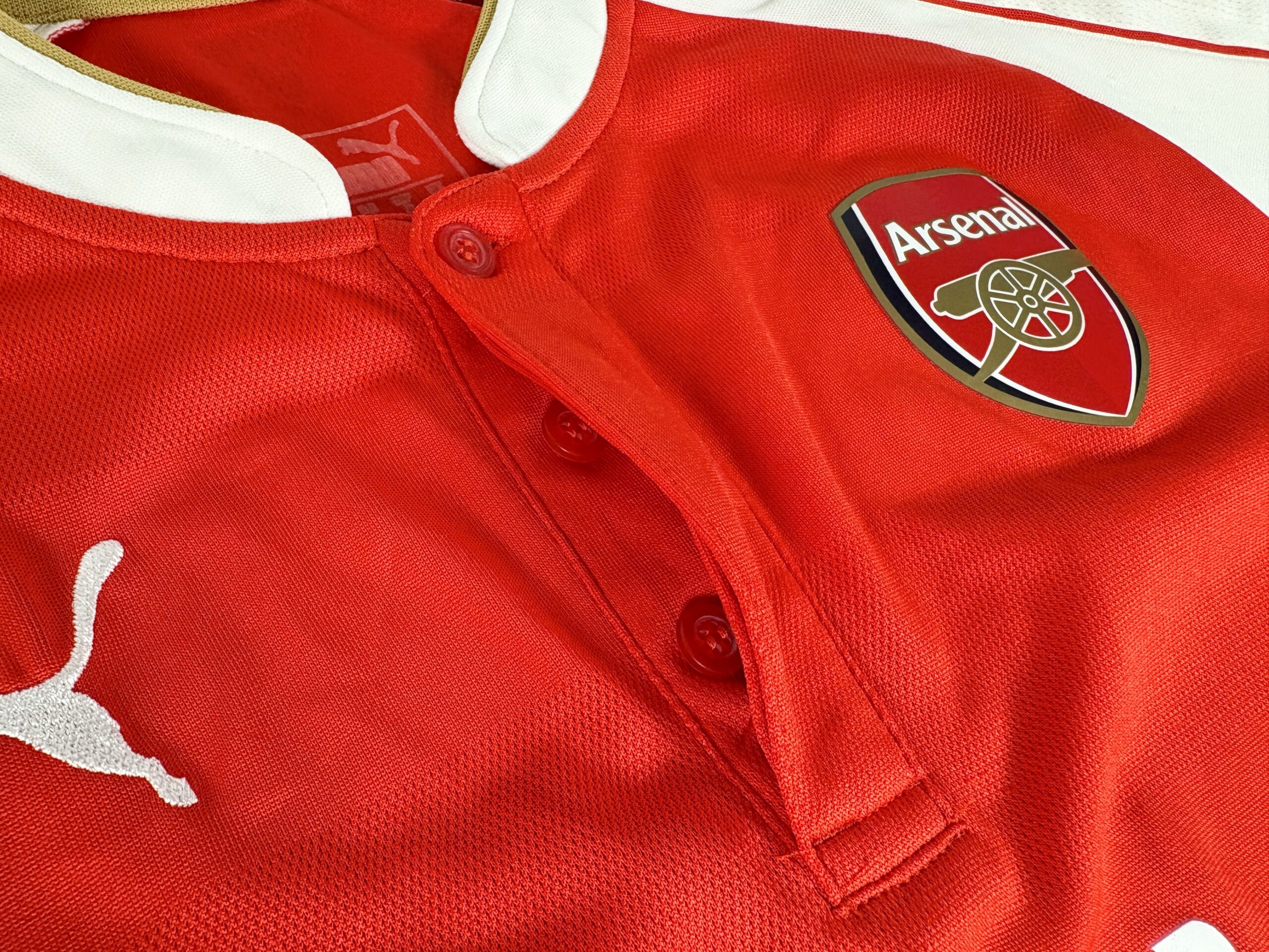 ARSENAL FC 2015/16 PUMA Home Football Shirt S - Image 9