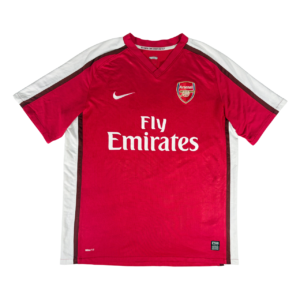ARSENAL FC 2008/10 NIKE Home Football Shirt L