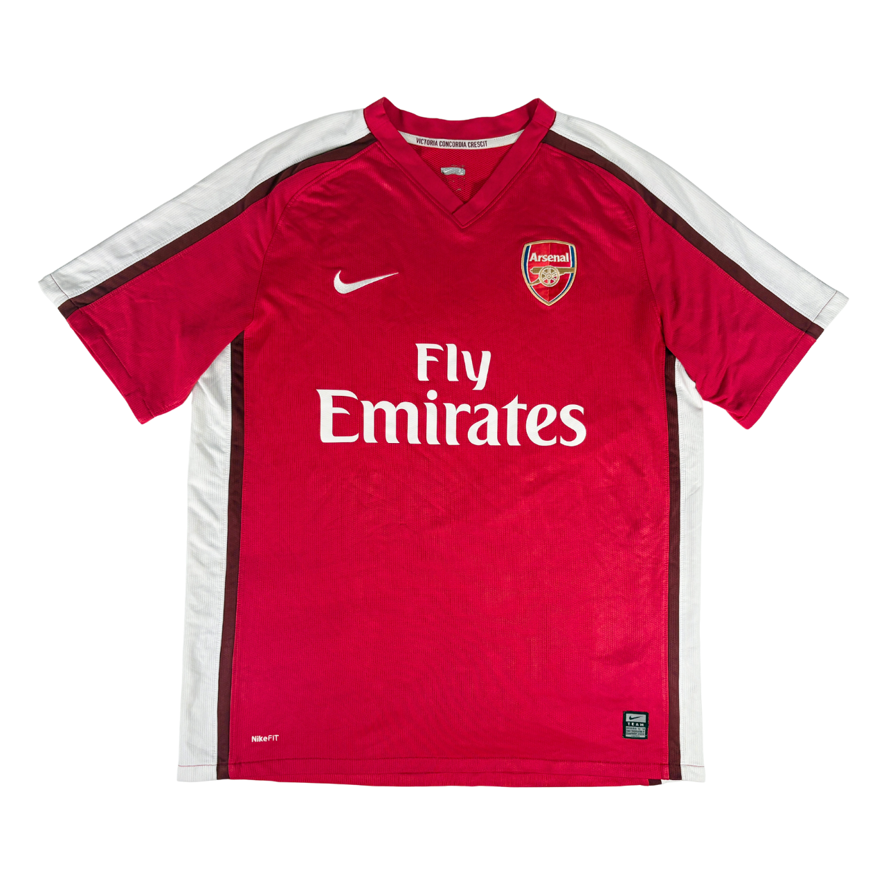 ARSENAL FC 2008/10 NIKE Home Football Shirt L
