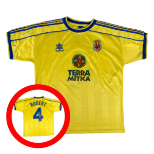 VILLARREAL 1998/99 LUANVI Home Football Shirt M